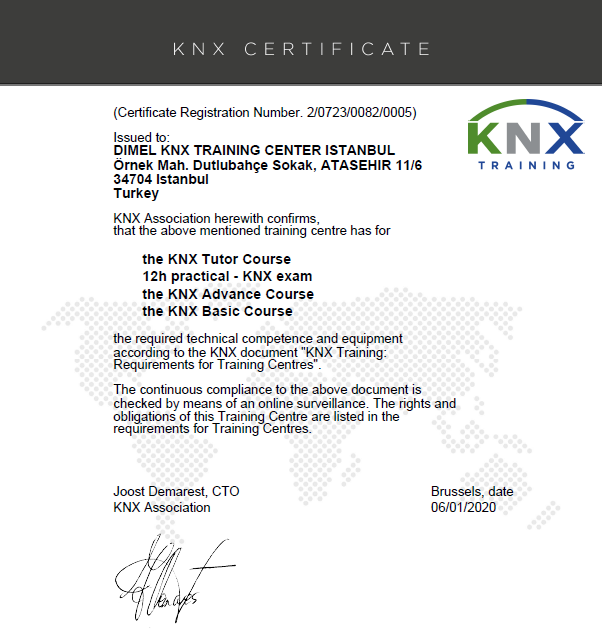 KNX Certificate